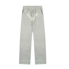 Sp5der Vintage Wash Sweatpants - Grey / Heavy Fleece Lined