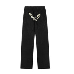 Sp5der Essential Sweatpants - Black / Light Fleece Lined