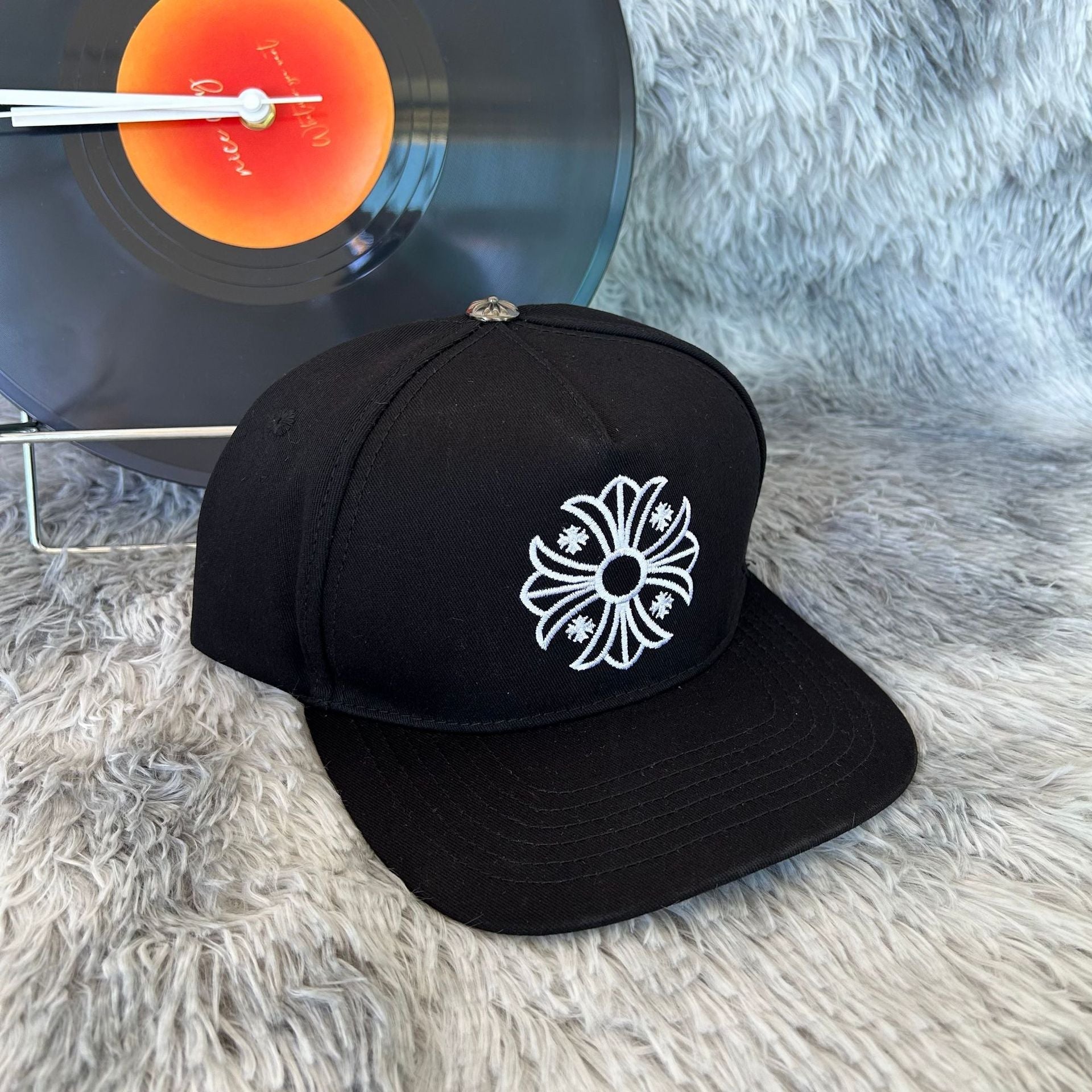 Chrome Hearts CH Black Baseball Cap Hat