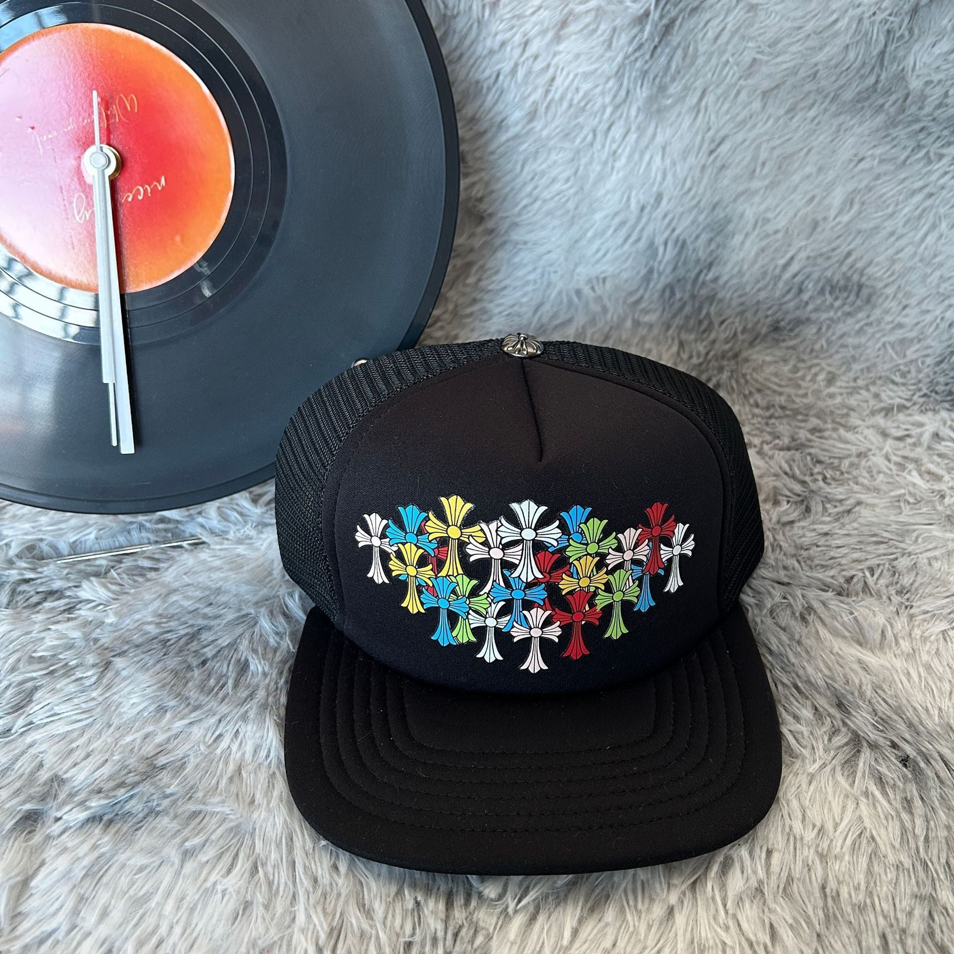 Chrome Hearts CH Black Baseball Cap Hat