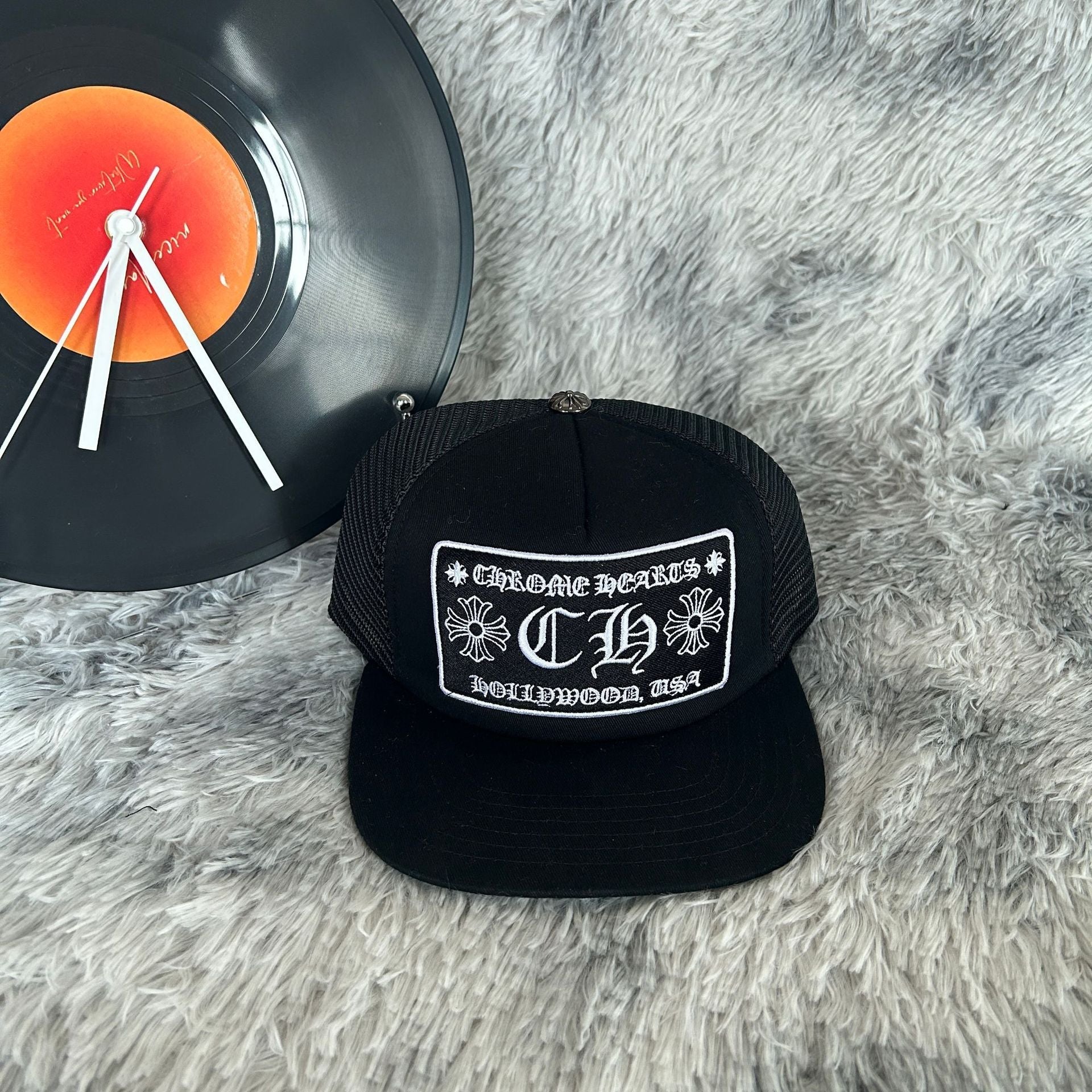 Chrome Hearts CH Black Baseball Cap Hat
