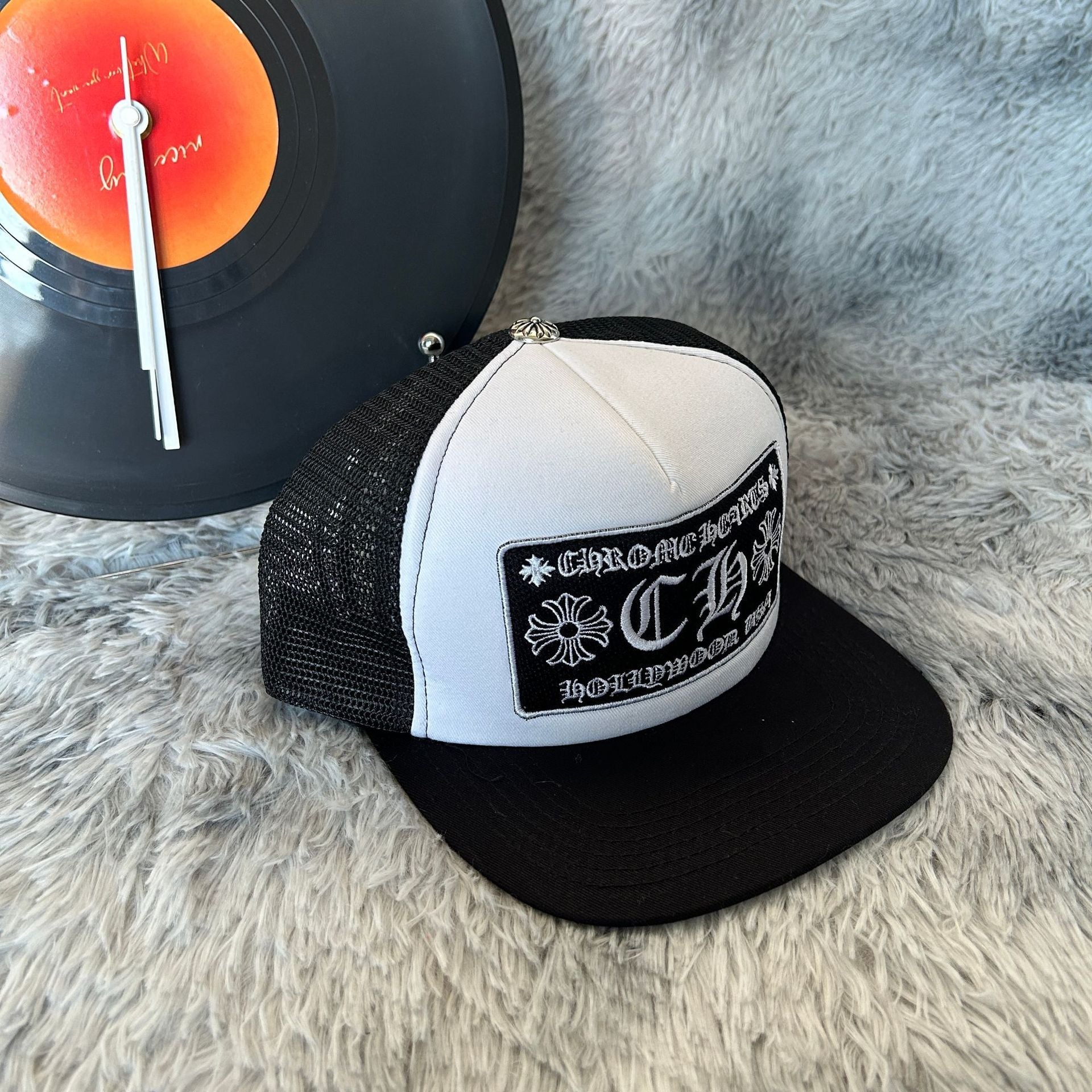 Chrome Hearts CH Black Baseball Cap Hat