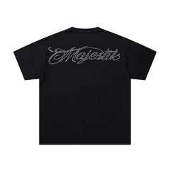 MAJESTIK Toxic Skeleton Graphic T-Shirt Unisex Black Y2K Cyber Grunge Gothic Oversized Streetwear Short Sleeve Top