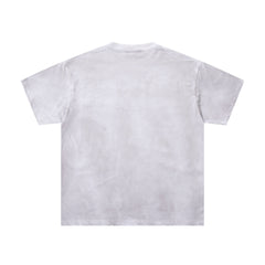 MAJESTIK Billiards Bulldog Graphic T-Shirt Unisex Light Grey Y2K Acid Wash Sport Dept Oversized Streetwear Short Sleeve Top