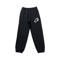 Black Script Logo Sweatpants – Oversized Streetwear Joggers