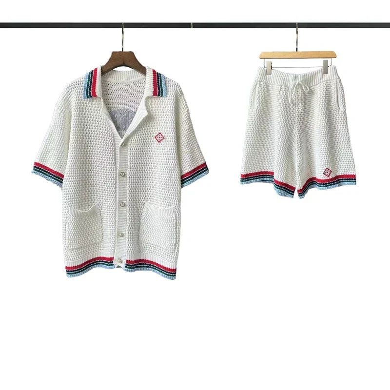 Casablanca Knit Set - Heather Grey / Multi