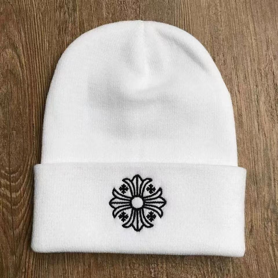Chrome Hearts printed embroidered wool knitted Beanie  hats