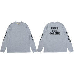 Gallery Dept. Sleeve Print DÉPT. de la GALERIE Long Sleeve T-Shirt - Light Grey