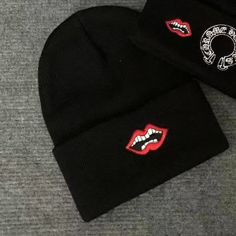 Chrome Hearts printed embroidered wool knitted Beanie  hats