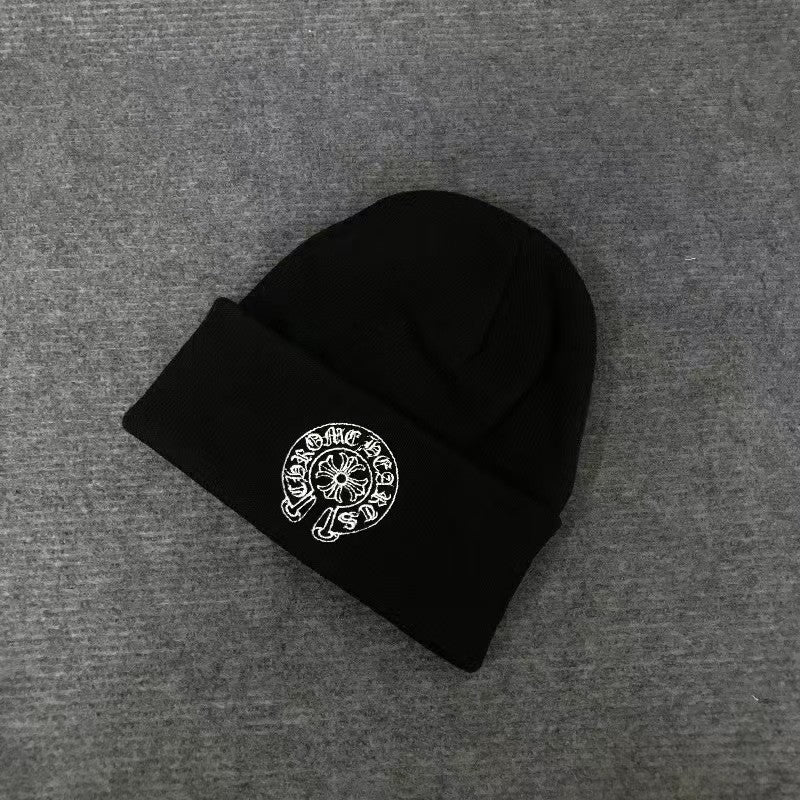 Chrome Hearts printed embroidered wool knitted Beanie  hats