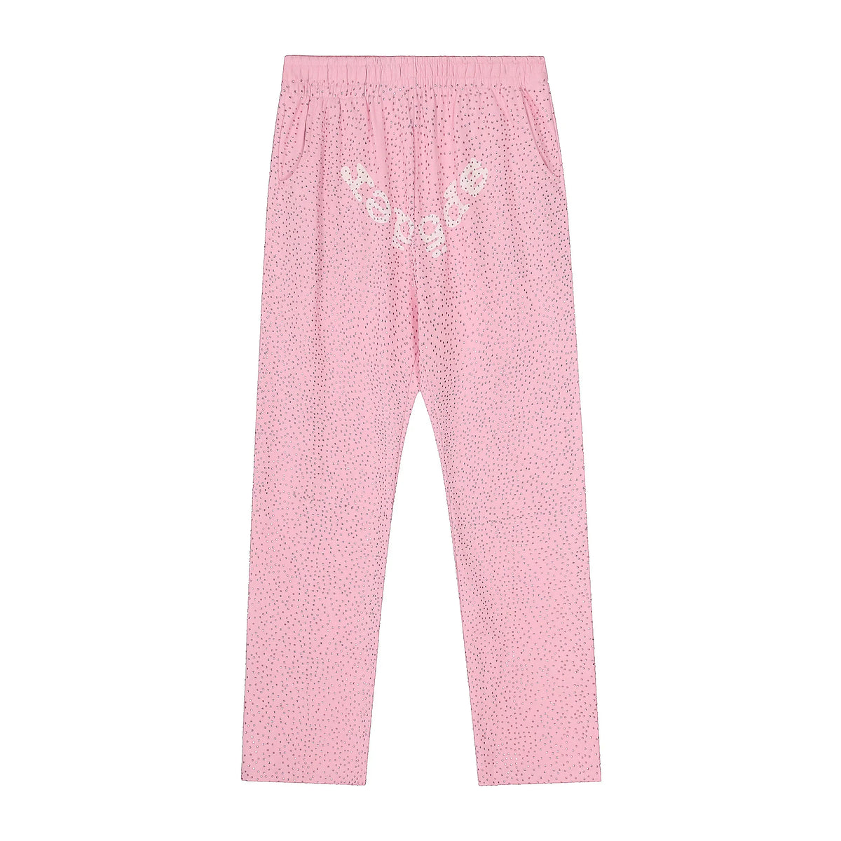 Sp5der Graphic Sweatpants - Light Pink / Heavy Fleece Lined