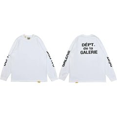 Gallery Dept. Sleeve Print DÉPT. de la GALERIE Long Sleeve T-Shirt - White/Black