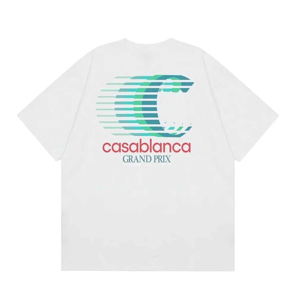 Casablanca Grand Prix Speed Logo T-Shirt - White