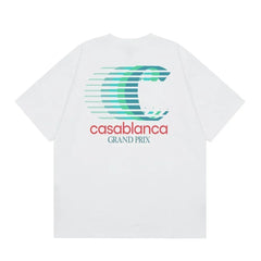 Casablanca Grand Prix Speed Logo T-Shirt - White