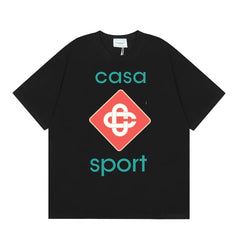 Casablanca Sport Diamond Monogram T-Shirt - Black