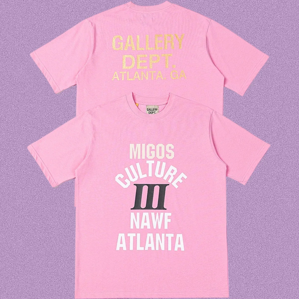 Gallery Dept. x Migos Culture III Short Sleeve T-Shirt - Pink