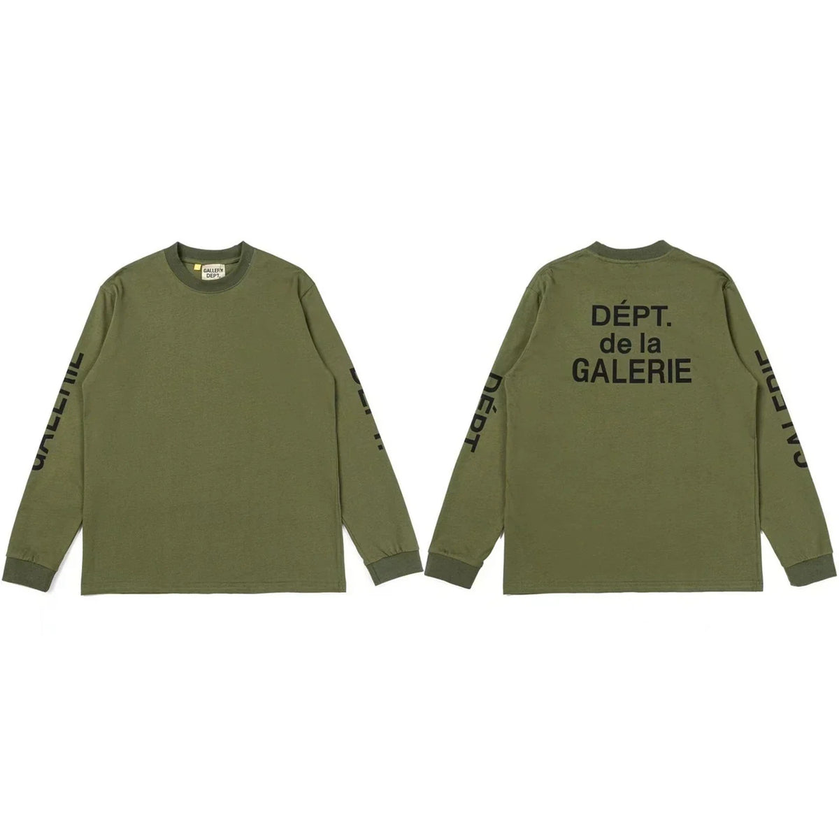 Gallery Dept. Sleeve Print DÉPT. de la GALERIE Long Sleeve T-Shirt - Army Green