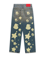 Sp5der Beluga Stamped Denim Indigo